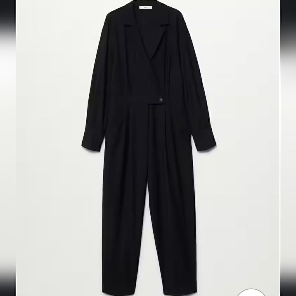 NWT Mango Wrap neckline jumpsuit Size Small